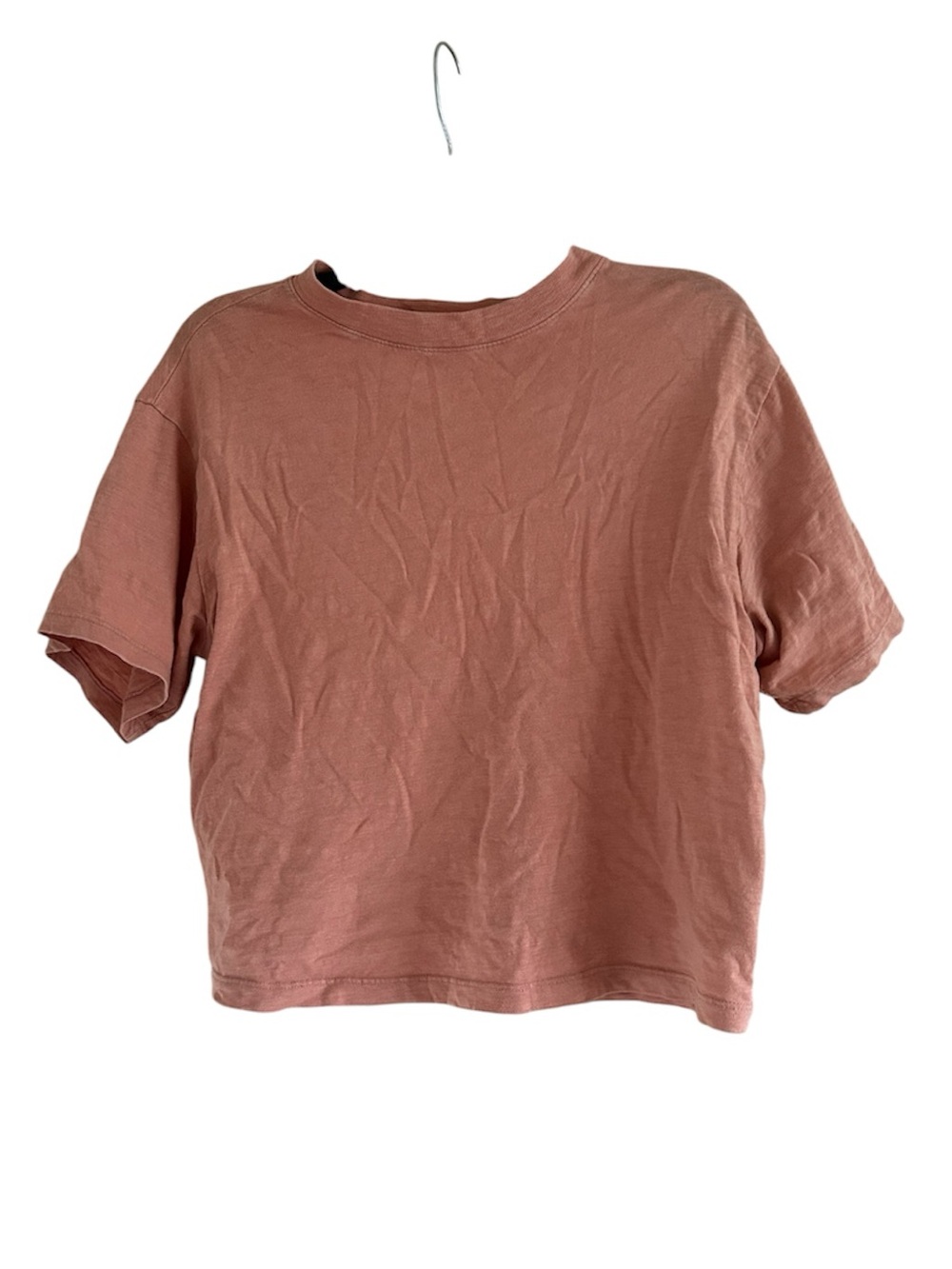 Universal Thread Crewneck Orange Size Small Short Sleeve Cropped Top